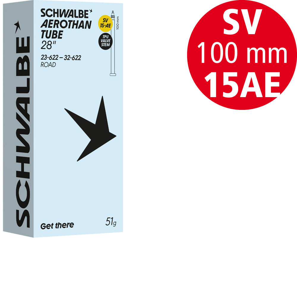 Schwalbe Aerothan Schlauch Nr. 15, Rennrad, TPU, SV 100 mm