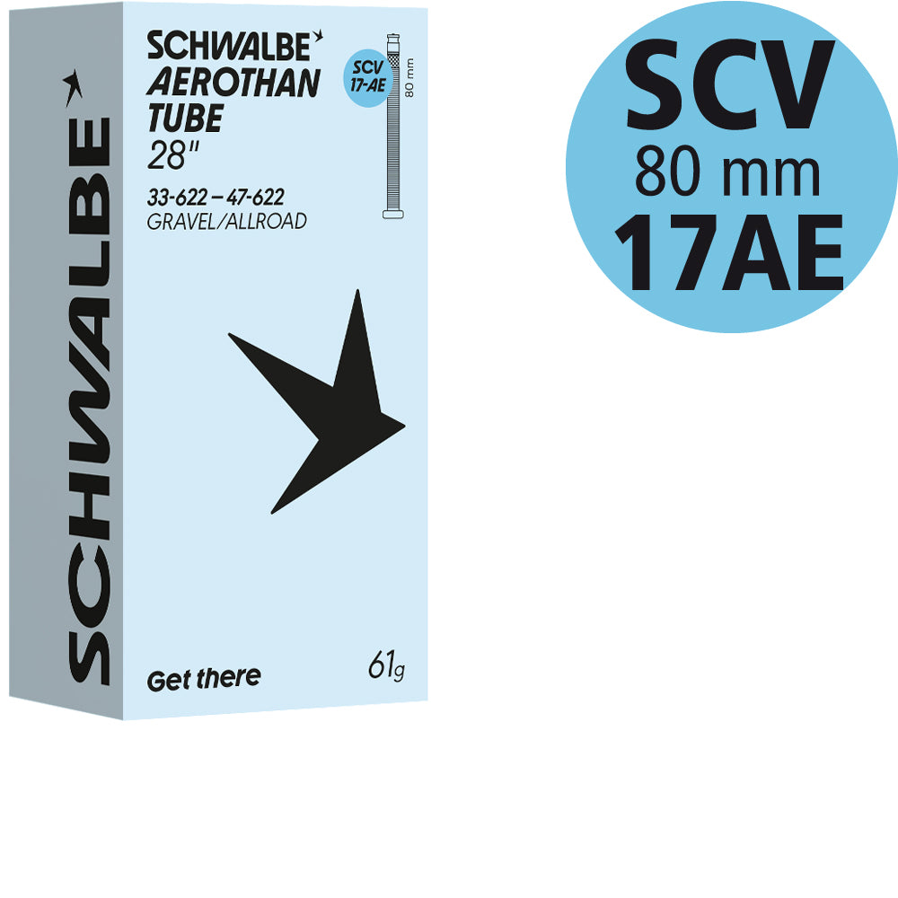 Schwalbe Aerothan Schlauch Nr. 17, 28 Zoll Gravel, TPU, Nr. 17-AE, SCV 80 mm