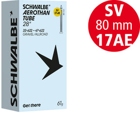Schwalbe Aerothan Schlauch Nr. 17, 28 Zoll Gravel, TPU, Nr. 17-AE, SV 80 mm