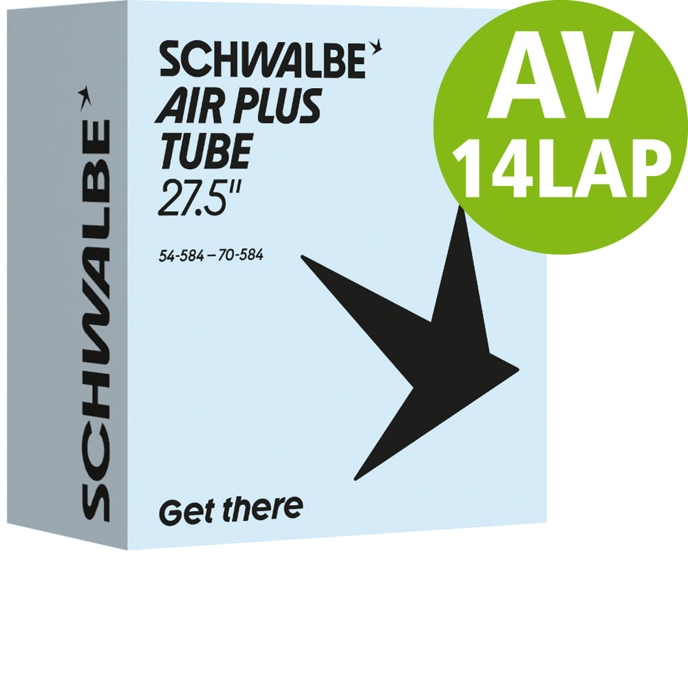 Schwalbe Air Plus Schlauch 27,5 Zoll, Nr. 14L-AP, 54 bis 70 mm, AV 40 mm
