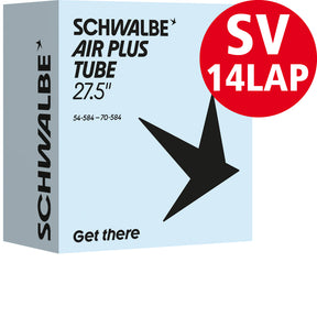 Schwalbe Air Plus Schlauch 27,5 Zoll, Nr. 14L-AP, 54 bis 70 mm, SV 40 mm