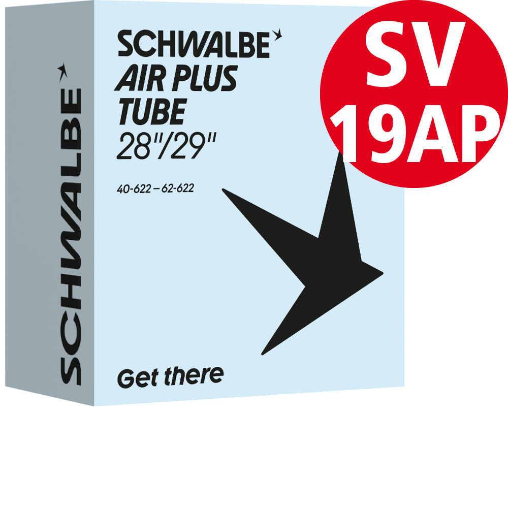 Schwalbe Air Plus Schlauch 28 und 29 Zoll, Nr. 19-AP, 40 bis 62 mm, SV 40 mm