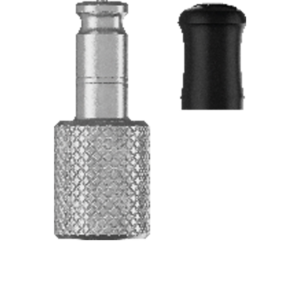 Schwalbe Clik Valve Adapter AV-SCV für Autoventil, silber, mit Staubkappe
