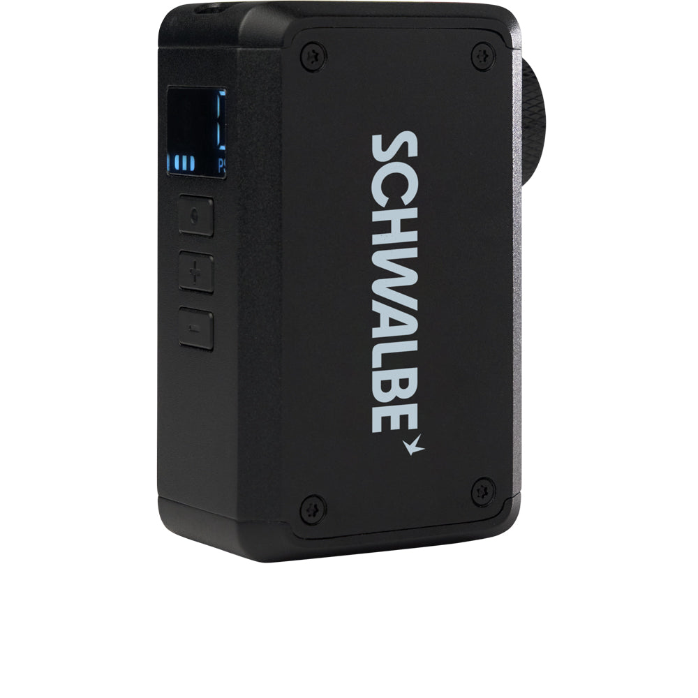 Schwalbe E-Micro Pump elektrische Minipumpe mit Clik-Valve-Adapter