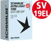 Schwalbe Extralight Schlauch 27,5 bis 29 Zoll, Nr. 19-EL, 40 bis 62 mm, SV 40 mm