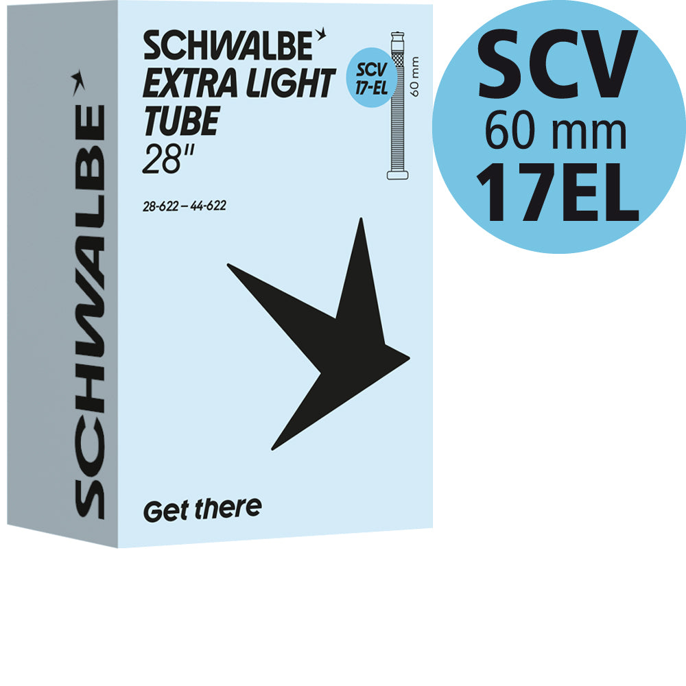 Schwalbe Extralight Schlauch Nr. 17, 28 Zoll, SCV 60 mm