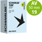 Schwalbe Schlauch 27,5 bis 29 Zoll, Nr. 19, 40 bis 62 mm, AV 50 mm