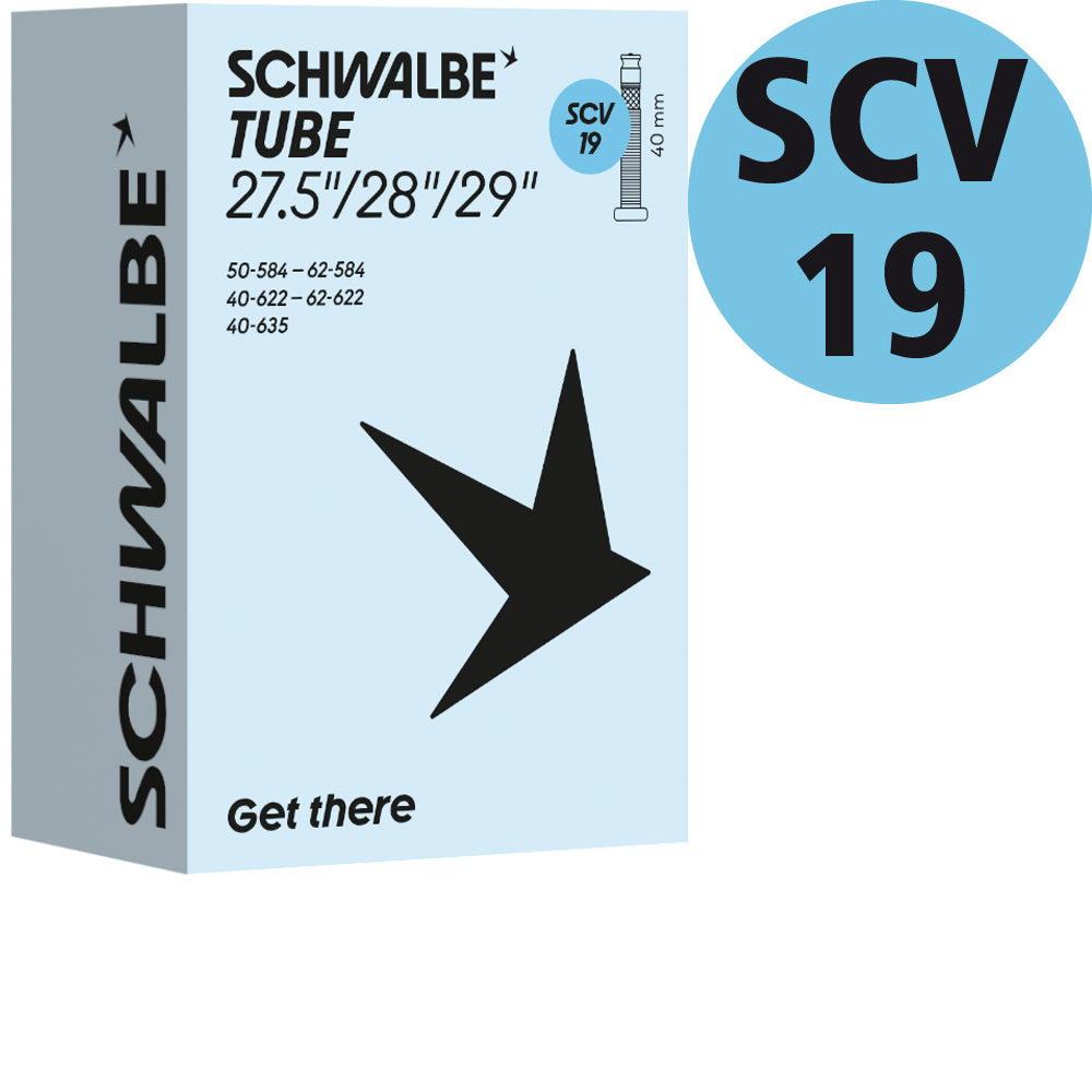 Schwalbe Schlauch 27,5 bis 29 Zoll, Nr. 19, 40 bis 62 mm, SCV 40 mm