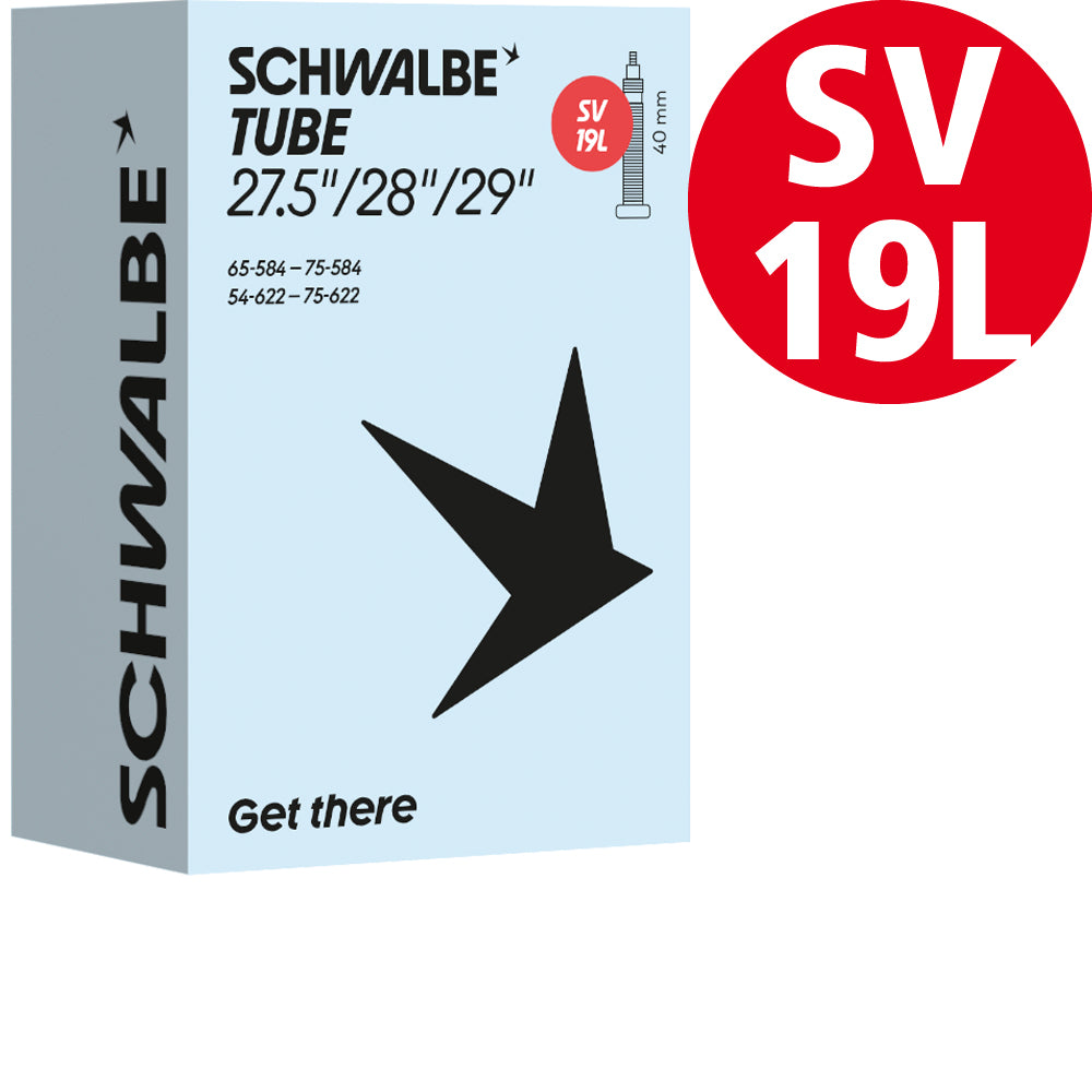 Schwalbe Schlauch 27,5 bis 29 Zoll, Nr. 19L, 54 bis 75 mm, SV 40 mm