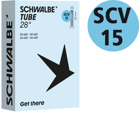 Schwalbe Schlauch 28 Zoll Rennrad, Nr. 15, 23 bis 30 mm, SCV 40 mm