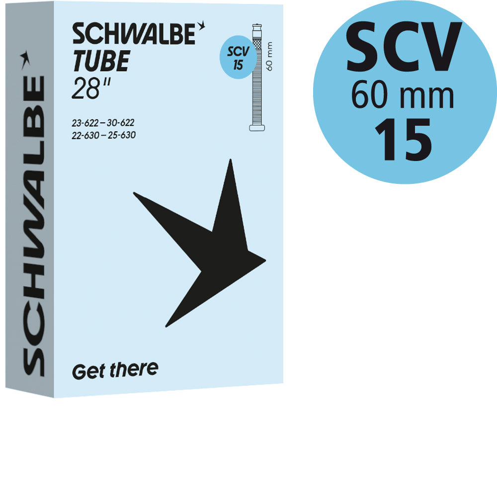 Schwalbe Schlauch 28 Zoll Rennrad, Nr. 15, 23 bis 30 mm, SCV 60 mm