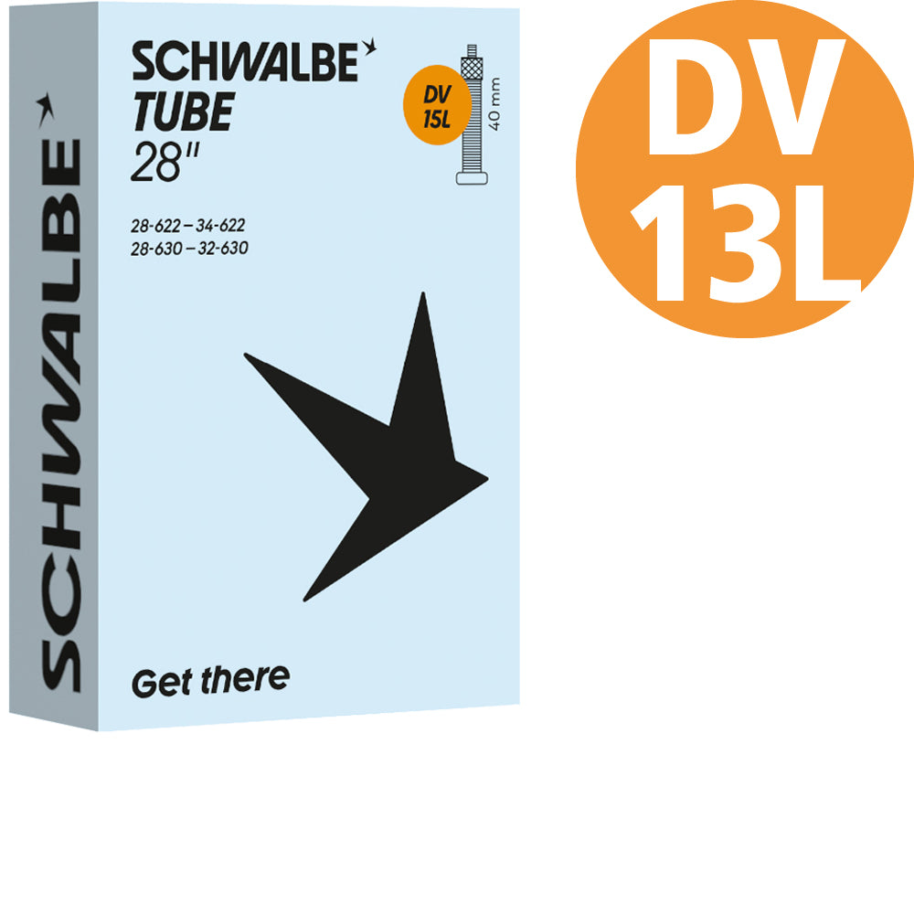 Schwalbe Schlauch 28 Zoll Rennrad, Nr. 15L, 28 bis 34 mm, DV 40 mm