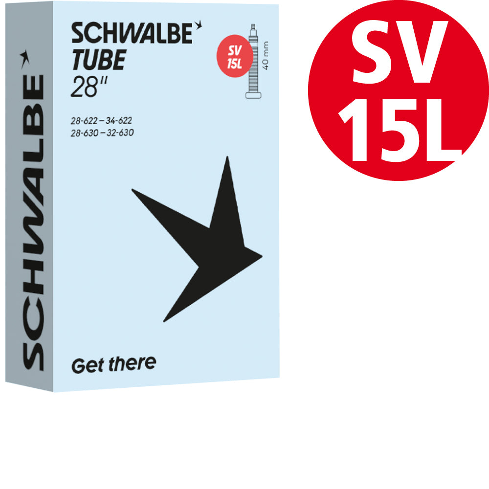 Schwalbe Schlauch 28 Zoll Rennrad, Nr. 15L, 28 bis 34 mm, SV 40 mm