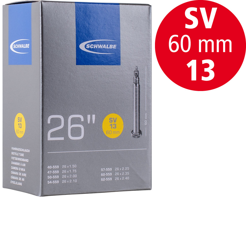 Schwalbe Schlauch Nr. 13, 26 Zoll, SV 60 mm, für Bosch-Magnet