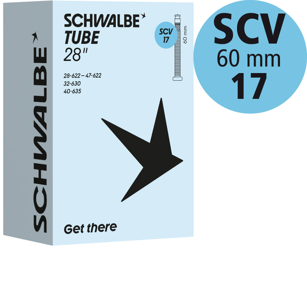 Schwalbe Schlauch Nr. 17, 28 Zoll, SCV 60 mm