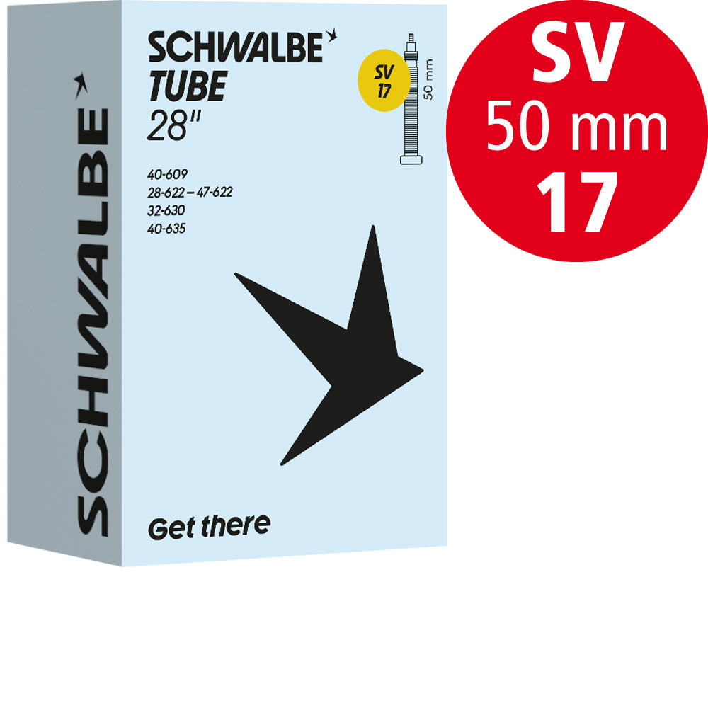 Schwalbe Schlauch Nr. 17, 28 Zoll, SV 50 mm
