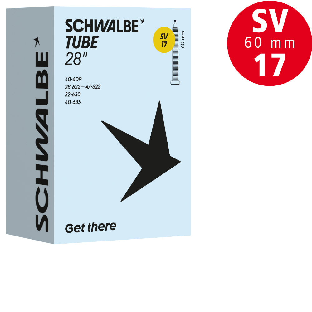 Schwalbe Schlauch Nr. 17, 28 Zoll, SV 60 mm