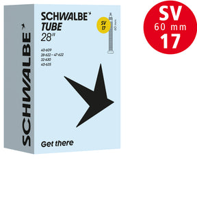Schwalbe Schlauch Nr. 17, 28 Zoll, SV 60 mm