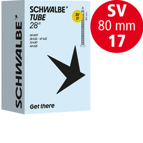 Schwalbe Schlauch Nr. 17, 28 Zoll, SV 80 mm