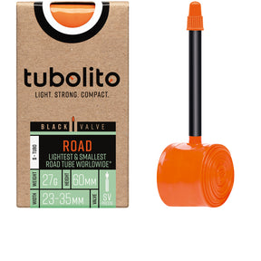 tubolito S-Tubo Road TPU-Schlauch 28 Zoll, Sclaverand 60 mm, schwarzes Ventil