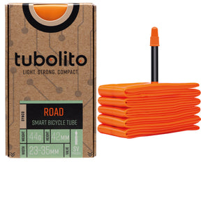tubolito Tubo Road SYNCD TPU-Schlauch mit Bluetooth-Drucksensor, Sclaverand 42 mm, schwarzes Ventil