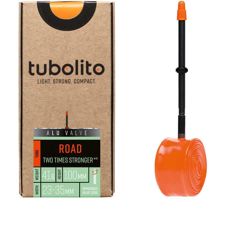 tubolito Tubo Road Alu TPU-Schlauch 28 Zoll mit 100 mm Aluventil, schwarz