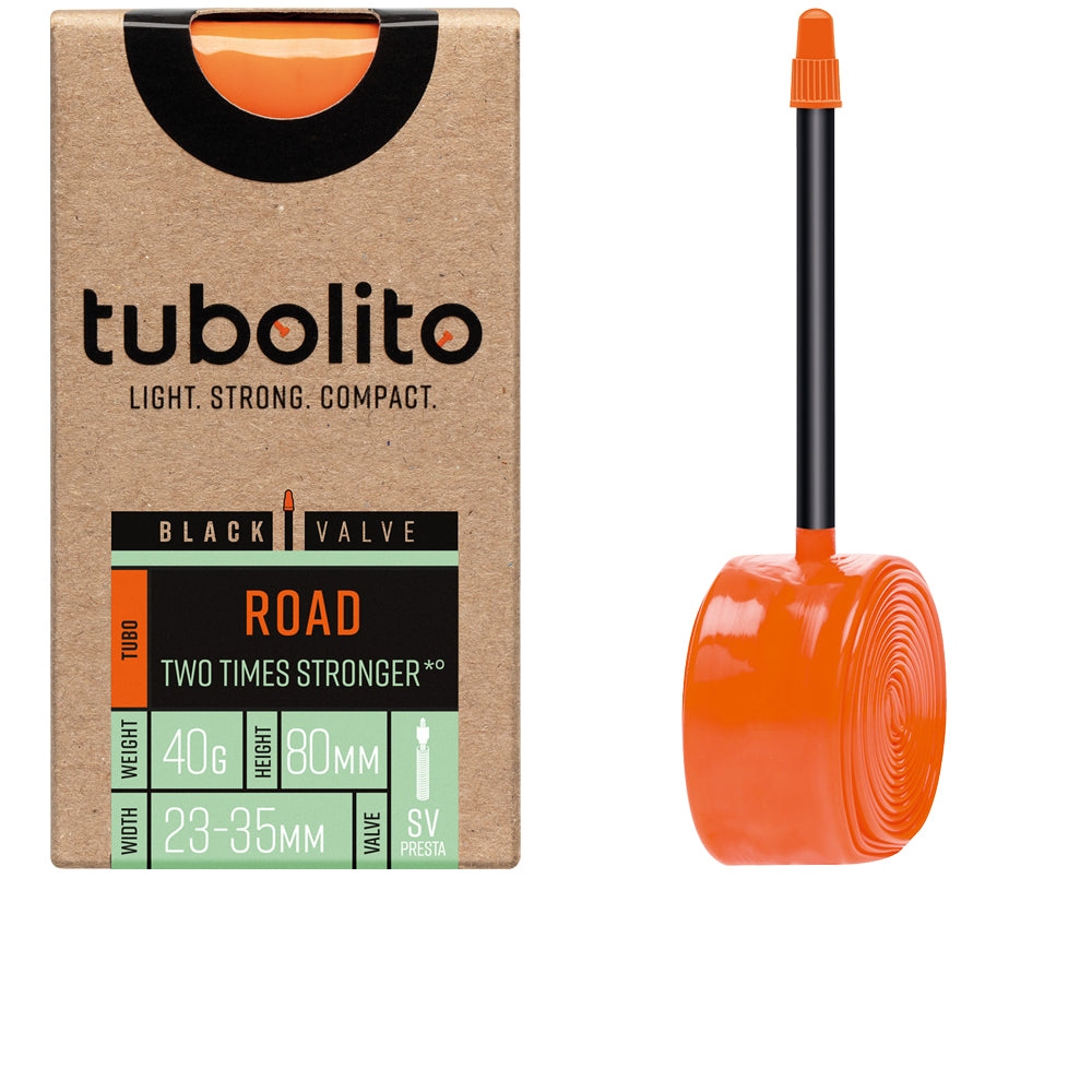tubolito Tubo Road TPU-Schlauch 28 Zoll, Sclaverand 80 mm, schwarzes Ventil