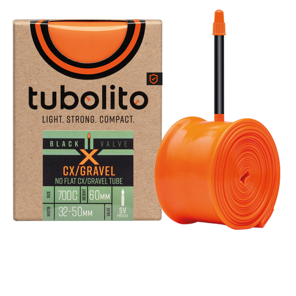 tubolito X-Tubo Gravel TPU-Schlauch 28 Zoll, Sclaverand 60 mm, schwarzes Ventil