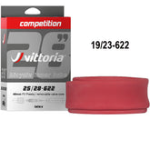 Vittoria Competition Latex Schlauch 28 Zoll 19 bis 23 mm mit Sclaverand-Ventil 48 mm